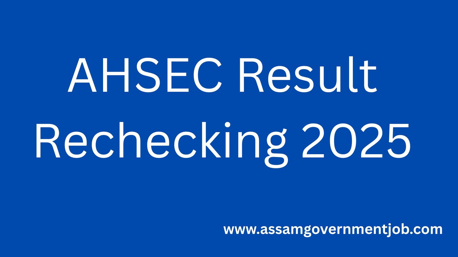 Assam AHSEC Result