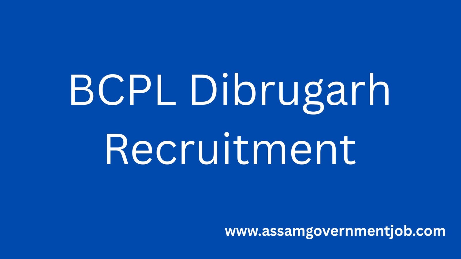 BCPL Recruitment